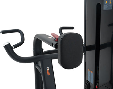 The Insight Fitness Low Row - SA005 with digital display on a white background