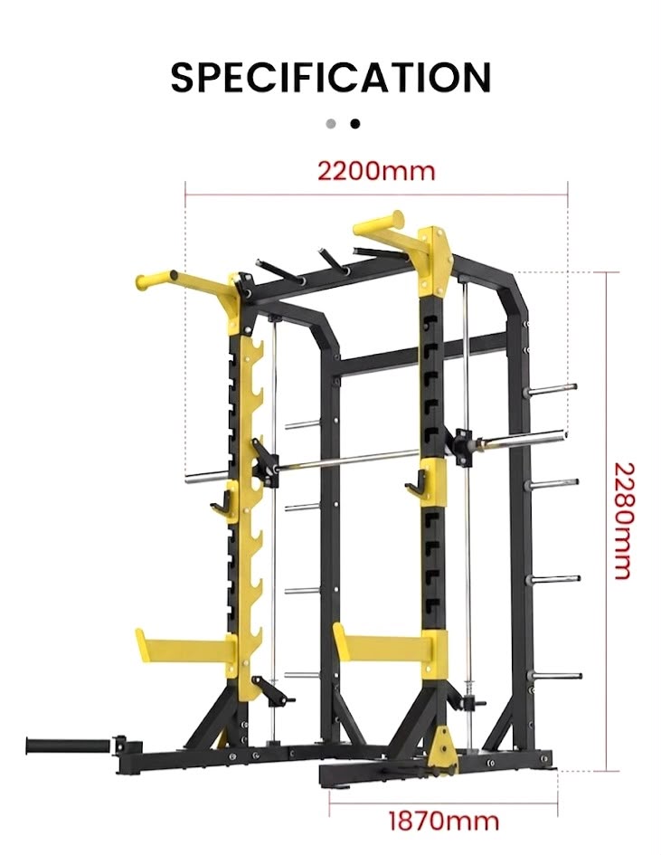 1441 Fitness Squat Rack with Smith Machine - 41FG11