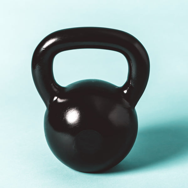 Cast Iron Kettlebell – Heavy-Duty Strength Training Weight (Black)