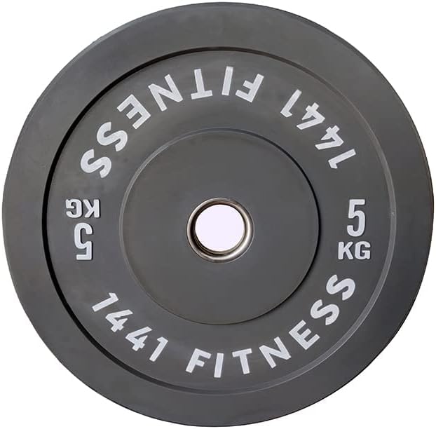 1441 Fitness Color Bumper Plates with 7 Ft Olympic Bar - 80 Kg Set - Bundle Offer