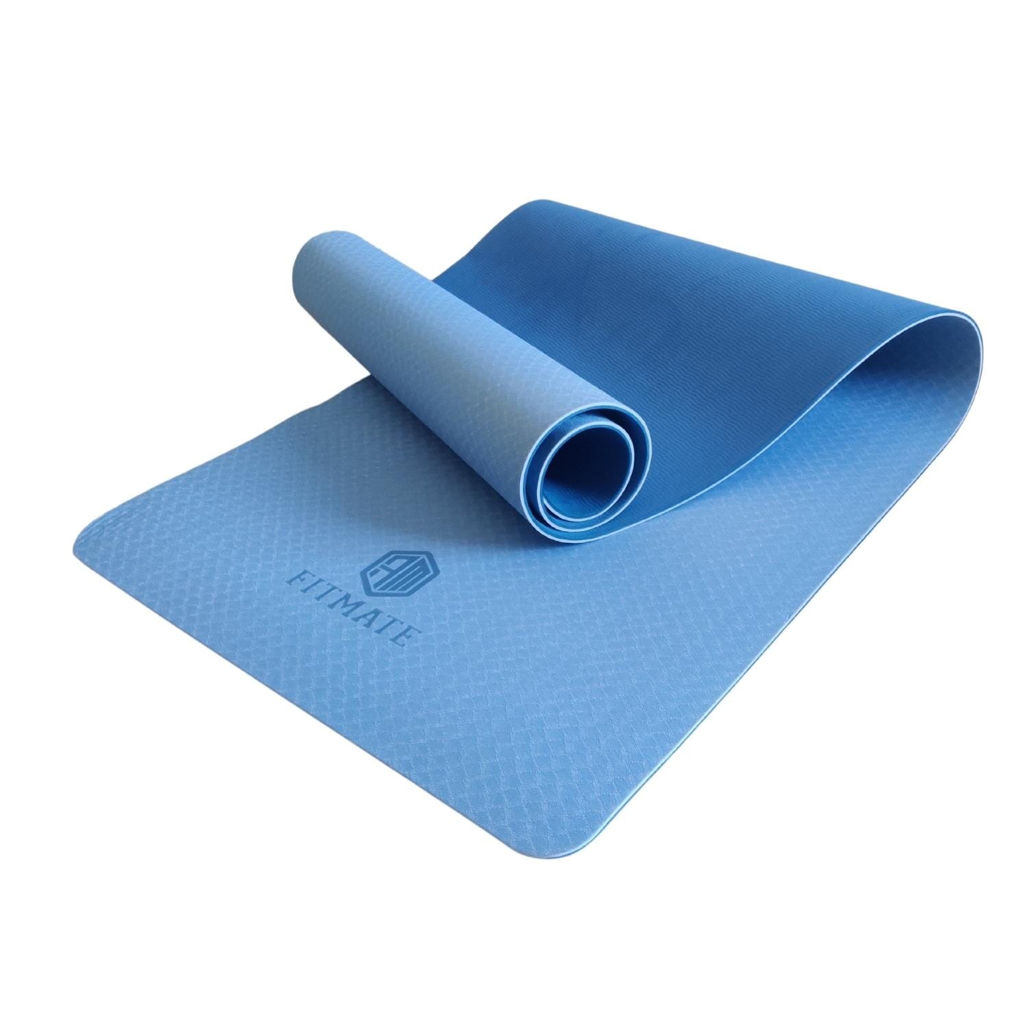 Fitmate TPE Yoga Mat 6mm | Blue