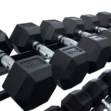 1441 Fitness Hex Dumbbells Set 2.5 Kg to 20 Kg with 3 Tier Rack - Bundle Offer