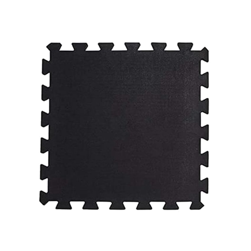 Interlocking Rubber Gym Floor Tiles 50×50CM 16mm – Black Non-Slip Gym Flooring Mat