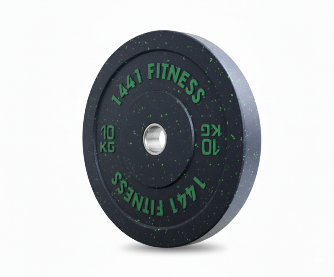 1441 Fitness Speckled Bumper Plates Combo - 110 Kg Set - Bundle Offer
