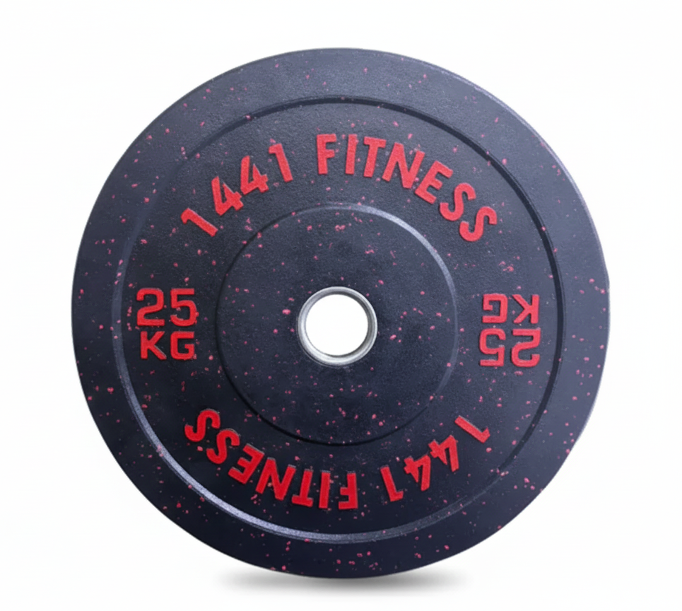 1441 Fitness Speckled Bumper Plates Combo - 110 Kg Set - Bundle Offer