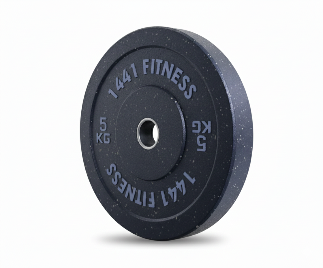1441 Fitness Speckled Bumper Plates Combo - 110 Kg Set - Bundle Offer